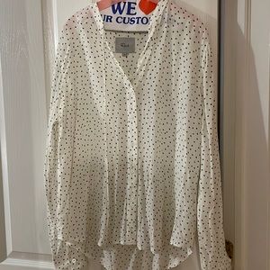 Rails blouse with black hearts!